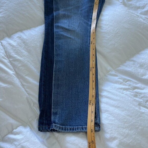 Madewell Jeans 29 High-Rise Slim Boyjean Two-Tone Tuxedo Stripe Edition Women’s. - Picture 7 of 9